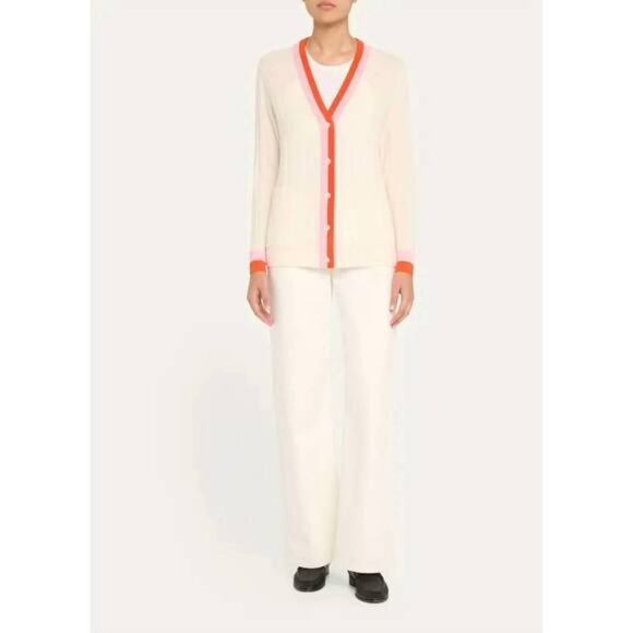 KULE Sinclair Sweater (cream/poppy/pink)- BRAND NEW (W/ TAGS), NEVER WORN - Picture 3 of 4